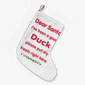 Guter Enten-WeihnachtsStrumpf Kleiner Weihnachtsstrumpf (Vorderansicht (hängend))