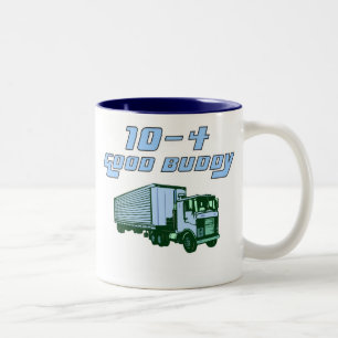 guter Freund der Fernlastfahrer-Tasse 10-4 Zweifarbige Tasse