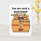 Guter Freund Karte (Gelbe Blume)