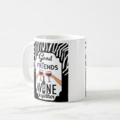 Guter Freund-Wein Kaffeetasse (Vorderseite Links)