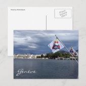 guter Genf-Morgen Postkarte (Vorne/Hinten)