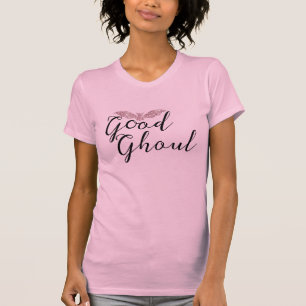 Guter Ghoul Rosa Glitter Fledermaus T-Shirt