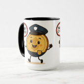 Guter Gold Cartoon Dollar-Münztarif Karo Tasse (Vorderseite Links)