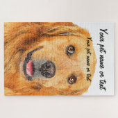 Guter goldener Retriever Hund Puzzle (Horizontal)