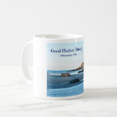 Guter Hafen-Strand in Gloucester, MA-Tasse Kaffeetasse (Vorderseite Links)