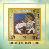 Guter Hirte verlor das Sheep-Symbol Fensteraufkleber (Blatt 3)