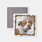 Guter Hund Grube Bull Rescue Magnet (Vorderseite/Rückseite)