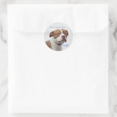 Guter Hund Grube Bull Rescue Runder Aufkleber (Tasche)
