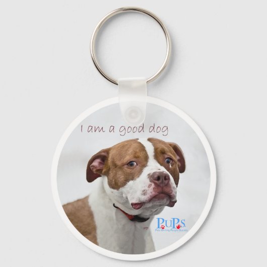 Guter Hund Grube Bull Rescue Schlüsselanhänger (Vorderseite)
