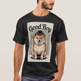 Guter Hund mit Bowler-Hut T-Shirt