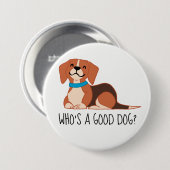 Guter Hund mit großer, 3-Zoll-Rundtaste Button (Vorne & Hinten)