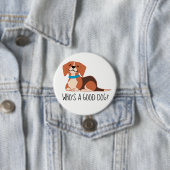 Guter Hund mit großer, 3-Zoll-Rundtaste Button (Beispiel)
