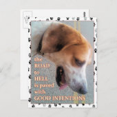 Guter Hund Postkarte (Vorne/Hinten)