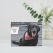 GUTER HUND POSTKARTE (Stehend Vorderseite)