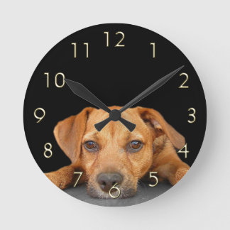 Guter Hund Runde Wanduhr