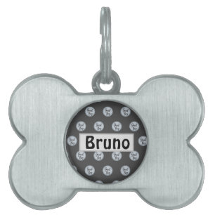 Guter Hund Text Art Polka dots grau modern Tiermarke