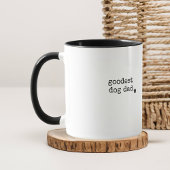 Guter Hund Vater Custom Minimal Retro Schreibmasch Tasse
