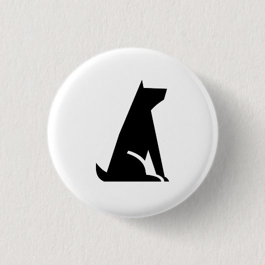 "Guter Hunde" Piktogramm-Knopf Button (Vorderseite)