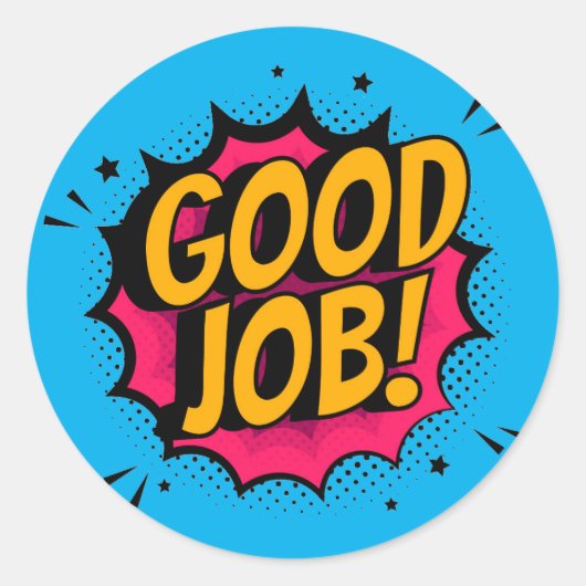 Guter Job Comic Pop Sticker (Vorderseite)