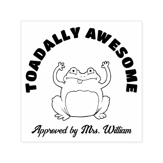 Guter Job TOAD Grade Ermutigung Lehrer Permastempel (Design)