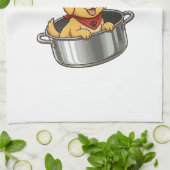 Guter Junge Chef Kochender Hund Geschirrtuch (Gefaltet)