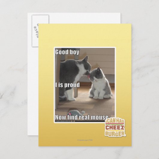 guter Junge Postkarte (Vorne/Hinten)