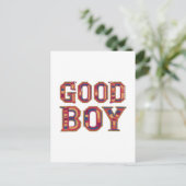 Guter Junge Postkarte (Stehend Vorderseite)