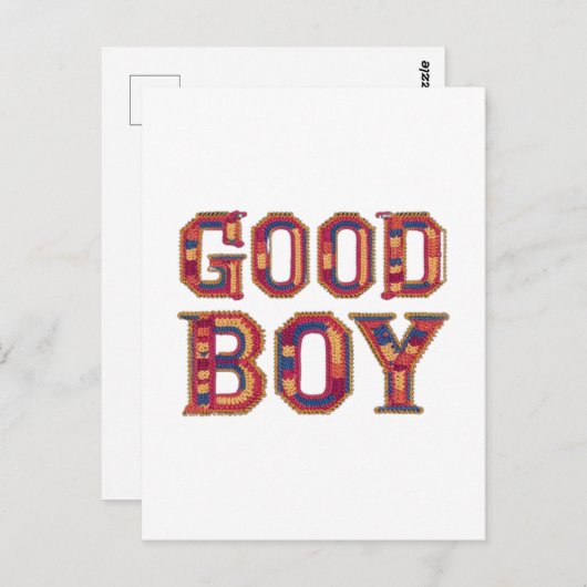 Guter Junge Postkarte (Vorne/Hinten)