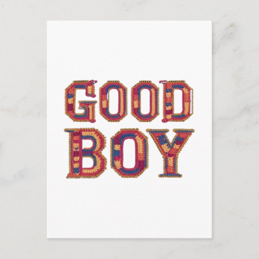 Guter Junge Postkarte (Vorderseite)