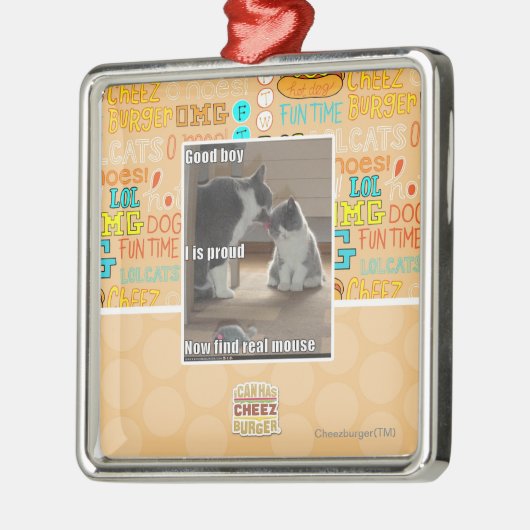 Guter Junge Silbernes Ornament (Links)