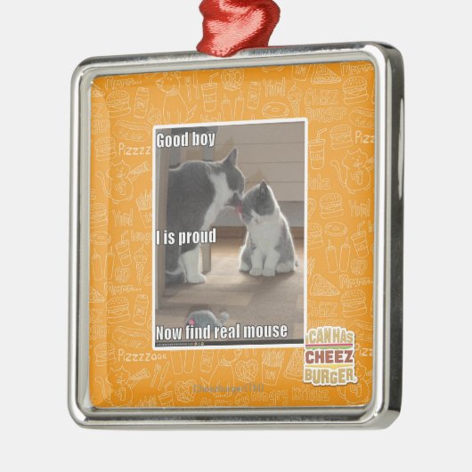 Guter Junge Silbernes Ornament (Links)