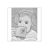Guter Kaffee Gummistempel (Prägung)