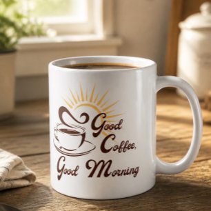 Guter Kaffee Guter Morgen Kaffeetasse