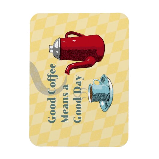 Guter Kaffee im Mittelalter Magnet (Vertikal)