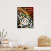 Guter Kaffee lebt hier, Kaffee-Foto Poster (Küche)