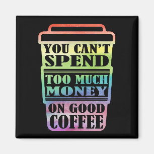 Guter Kaffee-Regenbogen-Magnet Magnet