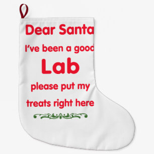 guter Labrador Großer Weihnachtsstrumpf
