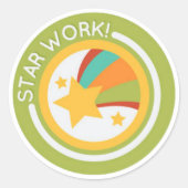 Guter Lehrer Runder Aufkleber (Vorderseite)