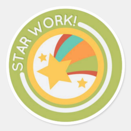 Guter Lehrer Runder Aufkleber (Vorderseite)