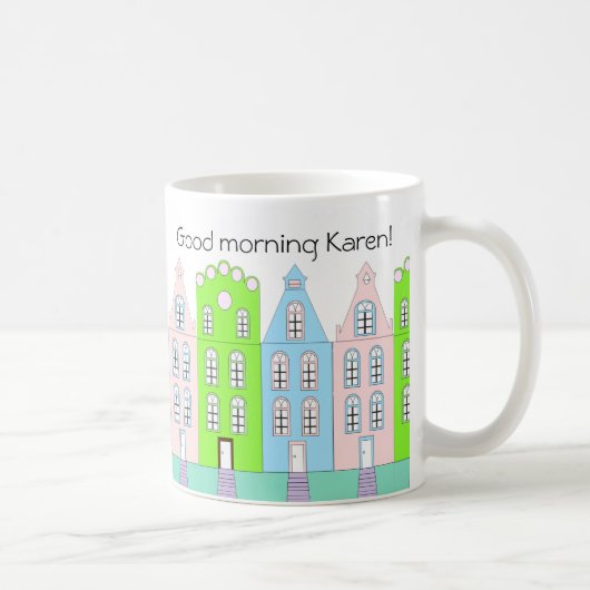 Guter Morgen europäisches ästhetisches Elegant Kaffeetasse (Rechts)