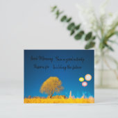 guter Morgen Feiertagspostkarte (Stehend Vorderseite)