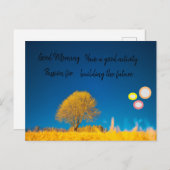 guter Morgen Feiertagspostkarte (Vorne/Hinten)