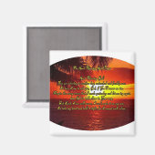 Guter Morgen Gottes Gebet Magnet (Vorderseite/Rückseite)