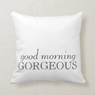 "Guter Morgen herrliches" Kissen