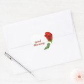 guter Morgen Herz-Aufkleber (Umschlag)