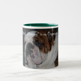 "Guter Morgen" ist ein Oxymoron! Zweifarbige Tasse