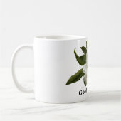 "GUTER MORGEN" MIT SCHÖNER WEISSER BLUME KAFFEETASSE (Links)