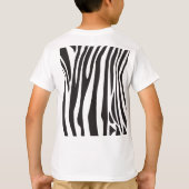 "Guter Morgen" niedlicher Zebra-schwarze/weiße T-Shirt (Rückseite)