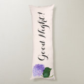 Guter Morgen Pink Hydrangea Kissen (Rückseite (Vertikal))