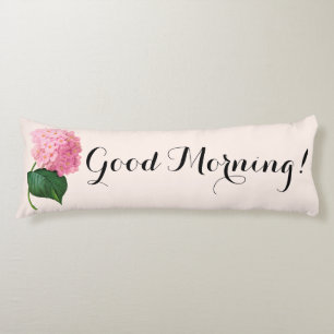 Guter Morgen Pink Hydrangea Kissen